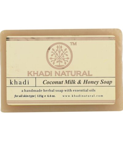 Khadi Natural Herbal Coconut Milk & Honey Soap 125G
